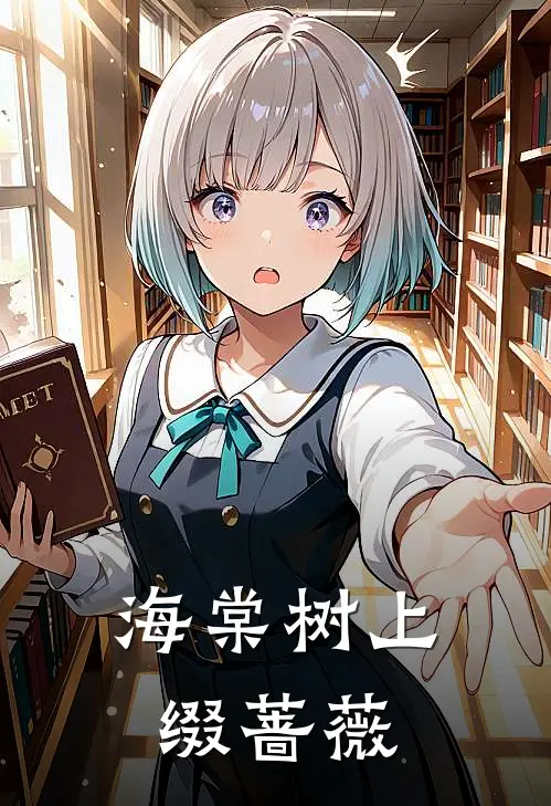 海棠树上缀蔷薇