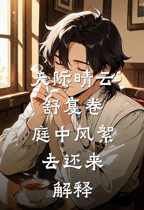 天际晴云舒复卷,庭中风絮去还来.解释